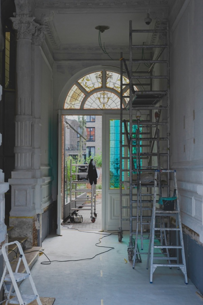 A villa fit-out in progress